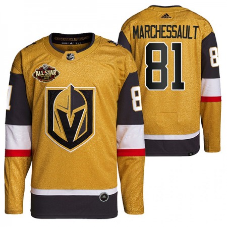 Camisola Vegas Golden Knights Jonathan Marchessault 81 2022 NHL All-Star Gold Authentic - Homem
